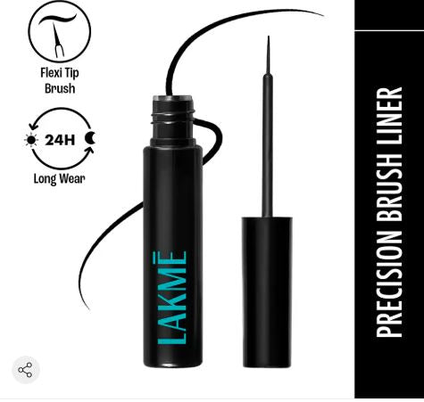 Lakme 9 to 5 Eyeconic Liquid Eyeliner | Smudgeproof |Waterproof | Lasts upto 24 Hrs | Black |4.5 ml